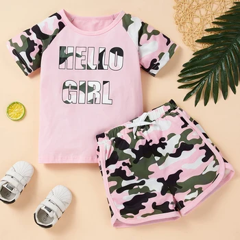 Leopard Toddler Dreng Tøj Sæt 1-4years Spædbarn Baby Drenge Tøj Sæt Tegneserie T-shirt, Toppe+shorts Sommer Outfits 2021