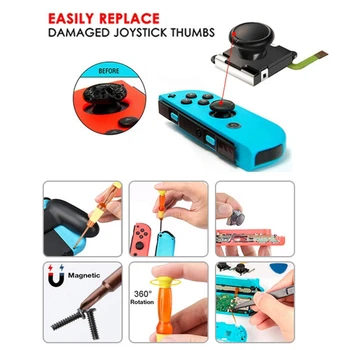 21Pcs Reparation Værktøj til Nintendo Skifte, Professionel Reparation Værktøj til Glæde-Con Joysticket Udskiftning med Tweezer