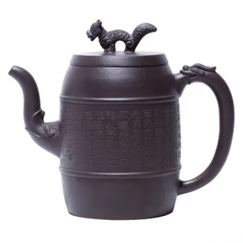 Yixing Originale Mine Gamle Lilla Mudder Zisha Keramik Tepotte Udsøgte Håndlavet Dragon Bogstaver, Elkedel med Stor Kapacitet 570cc Teaware