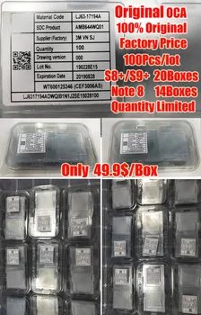 100pcs Oprindelige OCA 100um Optisk Klar Selvklæbende Klistermærke Til Samsung S8+S9+Note8 Lim Touch Glas Linse Film