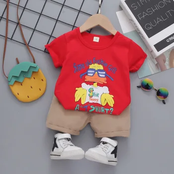 Nye Sommer Baby Tøj Til Børn Piger Tegneserie T-Shirt, Shorts 2Pcs/Sæt Barn Afslappet Tøj, Drenge Tøj, Børn Træningsdragter