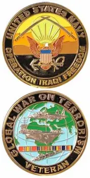 Brugerdefineret usa mønter lav pris brugerdefinerede Militære AMERIKANSKE Flåde Udfordring Mønt billige brugerdefineret mønter badges FH810223