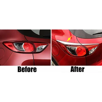 New 4Pcs Chrome Bageste baglygte Lampe Blinke Dække Trim Bezel Passer til Mazda CX-5 KE 2012 2013 2016