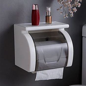 Nem at Installere Toilet Punch Gratis papirrulleholder Vandtæt Badeværelse Væv, Kasse med affaldssæk