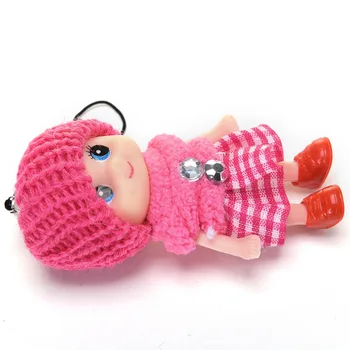 Mini Plush Nøglering Cute Fashion Børnene Bløde Dukker Nøglering Bløde Tøjdyr Nøglering Baby For Piger Kvinder
