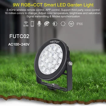 Miboxer FUTC02 9W led Græsplæne Lys RGB+CCT Have Lys IP66 Vandtæt Udendørs Belysning AC100~240V 50/60Hz