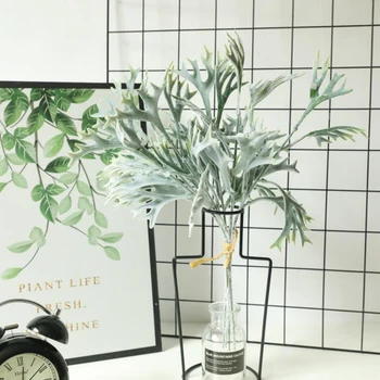 30stk/ 5 Bundt Strømmede Gevirer Græs Kunstige Blomster til Hjemmet Hotel DIY Bryllup Dekoration Falske Planter