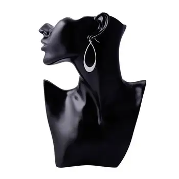 1 Par 2020 Mode Enkelt Dråbe Vand Form Dingle Eardrop Hook Øreringe Smykker Gave 5 Farver Til Kvinder Part Fint Tilbehør