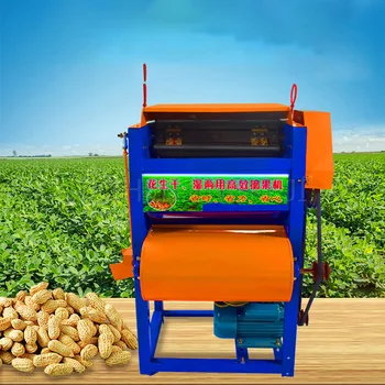 Multifunktions Peanut tærskeværk frugtplukning Sortering Lille Hjem Våde Og Tørre Semi-automatisk Peanut høstmaskine