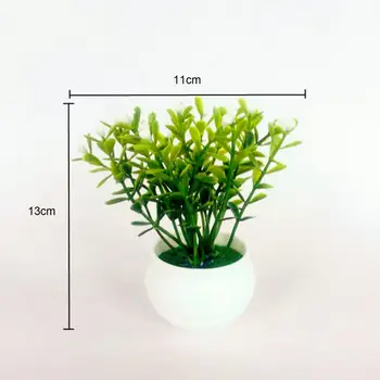 Simulering potteplante Kunstige Perfekt Plast Vise Formen Bonsai til Hjemmet Indretning