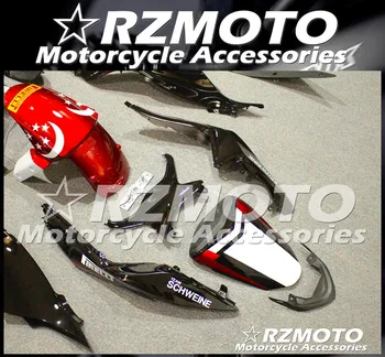 Høj kvalitet Ny ABS Motorcykel Fairing Kit passer til Kawasaki Ninja ZX6R 636 2013 2016 2017 brugerdefinerede Sort Hvid Rød