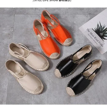 Fisker sko tykke såler sommeren 2021 mode nye one-step casual loafers enkel lavvandede munden sved-absorberende sko