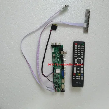 Kit Til N140BGE-L11/N140BGE-L12 40pin Signal controller board 1366X768 DVB-T med fjernbetjening-TV LVDS USB-AV VGA LED HDMI digital WLED 14