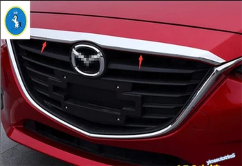 Udvendige Foran Hovedet Gill Motor & Bag Kuffert Hale Dekoration Strip Panel Dækker Trim Passer Til Mazda 3 AXELA Sedan 2016