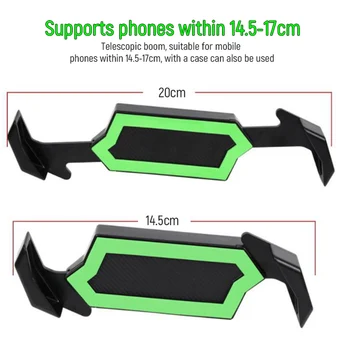 Universal Cykel Telefon Holder Motorcykel Suporte Klip Montere Anti-Slip Håndtag holder til iPhone Huawei Xiaomi Mobiltelefon