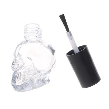 10 ml Transparent Glas, Tomme Neglelak Genpåfyldelig Flaske Med Pensel Lille Rejse Makeup Kosmetiske Containere