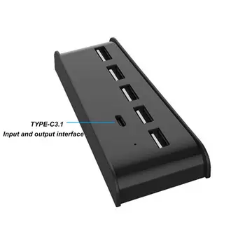 Ny 6-I-1-Dock Batteri Oplader Til sony Playstation PlayStation 5 Gaming Konsol Hub Multifunktionelle Dockingstation Til PS5