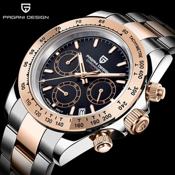 PAGANI DESIGN Men Watch waterproof 100M chronograph men’s watches top luxury brand quartz wristwatch Stainless steel watch 2020
