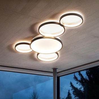 Nordisk Moderne Stue LED Loft Lampe til Soveværelset Lampe Restaurant LED Lysekrone Hotel Indendørs Kampprogram