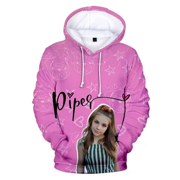 2020 Nye Piper Rockelle Hoodie Casual Sweatshirt Teenager Mænd/Kvinder Hooded Pullover Mode Hip hop 3D-Print Streetwear Tøj