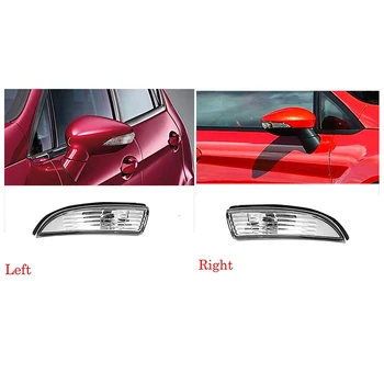 Bil Spejl blinklyset Lyser Døren sidespejl Indikator Dække Lys Repeater Boliger til Ford Fiesta Mk8 2008-2016 Uden Pære