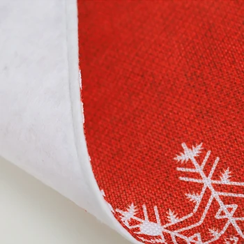 Bomuld Broderet Jul bordløbere 180*35cm Deer Christmas Tree stofbetræk for Hjemmet nytår Dekoration 2021 Jul