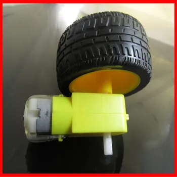 Smart bil chassis/robot med den indre dæk + DC gear motor/hjul/motor/robot