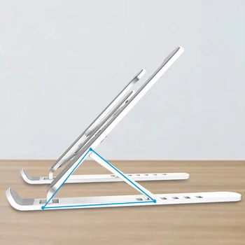 Justerbart Laptop Stand Sammenklappelig Base Notebook Stand Holder Til Macbook/Pro Air HP Lapdesk Computer Køling Beslag Ny