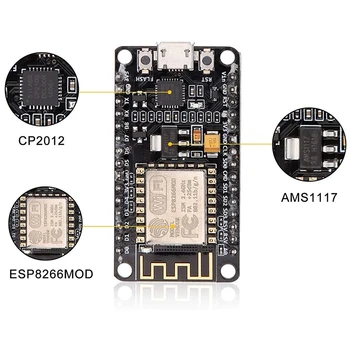 4stk NodeMcu ESP8266 Modul ESP12E CP2102 Internet WiFi Udvikling yrelsen Arbejder for Arduino IDE Micropython