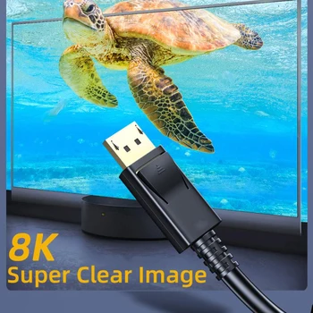 4K 8K HDR-60Hz 144Hz 32.4 Gbps DisplayPort Adapter DisplayPort 1.2 Kabel Til Video Bærbare PC, TV DP 1.2 Display Port 1.2 Kabel