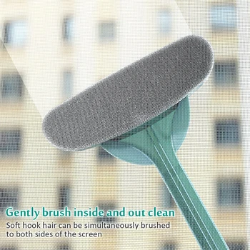Vinduet skærm glas børste Våde og tørre mesh børste til Rengøring af Løftbare justerbar lange håndtag rengøringsmiddel