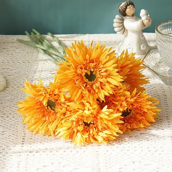 Faux Gerbera Blomster Smuk Særlig Attraktiv Kunstige Chrysanthemum Blomst Dekoration til Hjemmet