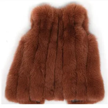 2021 hot salg Nye naturlige ræv pels vest Ægte ræv pels vest Vinteren høj kvalitet kvinders læder jakke