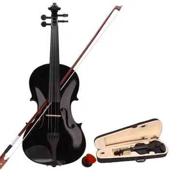 4/4 Akustisk Violin Tilfældet med Bue Colophonium Indstillet til Strenge Instrument Tackler Aluminium Legering Wire tegnebrættet Maple Kode