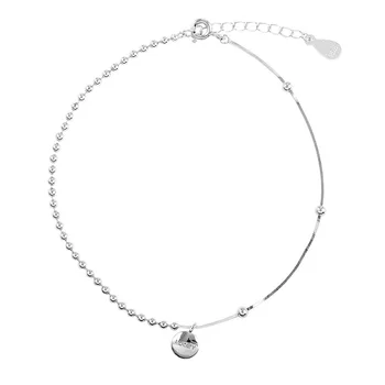 925 Sterling Sølv Charm Fodlænker for Kvinder, Par Nye Mode Heldig Tag Pendent i Elegant Thai-Sølv Part Smykker Gaver