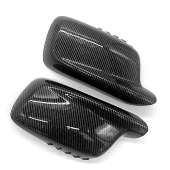 Carbon Fiber Bil Side bakspejl Cap Cover Rear View Mirror, der Dækker Direkte Erstatte for BMW E46 E65 E66 E67