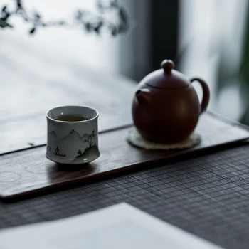 CHANSHOVA 50 ml Traditionel Kinesisk Stil Håndmalet Keramik Håndlavet glas vand Og Kopper Små spiritus cup China porcelæn H435