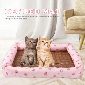 Kat Sommer Liggeunderlag Pet Bed Køling Mat Dual-Purpose Pet Pude Ice Mat Åndbar Anti-Slip Killing Bed Pad