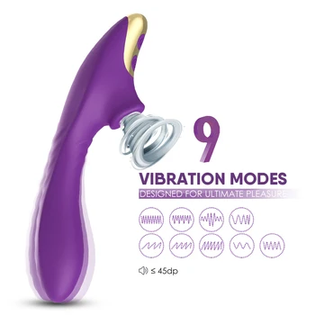 Kraftfuld Clit Sucker Mundtlig Dildio G Sport Vibrador Sexlegetøj Kvindelige Masturbador Varer for Kvinder, Voksne Klitoris Vakuum Stimulator