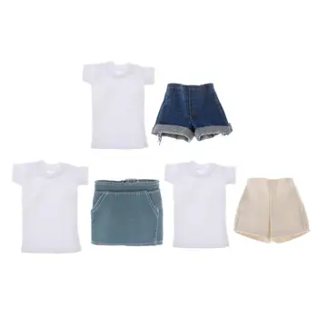 Hvid 1: 6 Kvinde, Tøj, T-Shirt, Top Og Shorts til 12 