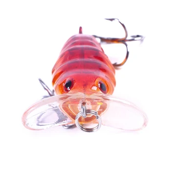 4stk Udsøgt fiskegrej 40mm 4,4 G Cicada Agn Fiskeri Lokke Insekter Fejl Lokke Havet Beetle Krank til Bas Karpe Fiskeri