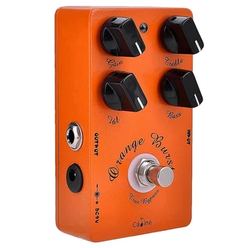 Caline CP-18 Brast Overdrive Guitar-Effekt-Pedal Orange Forstærker Guitar Pedal Tilbehør