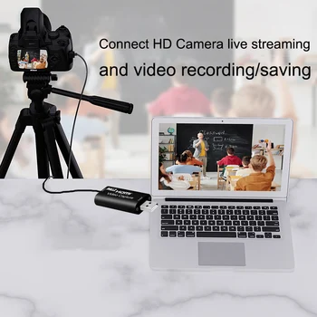 4K 1080P Video Capture-Kort, USB 2.0, HDMI Video Grabber Optage Box til PS4/5 PC Spil Videokamera HD-Kamera Optagelse af Live Streaming