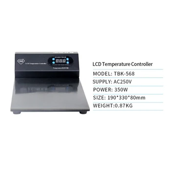 TBK-568 LCD-Skærmen Separator Maskine Skærm Reparation Varme Platform Mobiltelefon, IPad, Tablet Konstant Temperatur Varme Plade