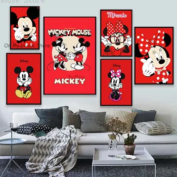 Disney Fuld Diamant Maleri, Tegnefilm Mickey, Minnie, Mickey Mouse Diy Diamant Broderi Maleri, Dekoration Gave Boligindretning