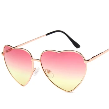 AKAgafas Retro Hjerte Gradient Solbriller Kvinder Brand Designer Candy Farve Sol Briller Udendørs Luksuriøse Beskyttelsesbriller, Oculos De Sol