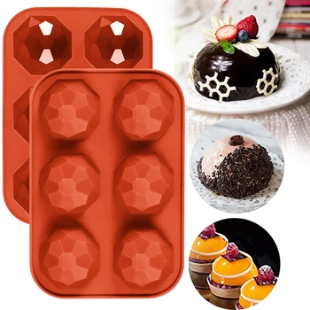 6 Huller Halv Kugle Kugle Chokolade Silikone Formen Runde Semi Sfære Kage Silikone Forme til Bagning Dessert DIY Jelly Dome Mousse