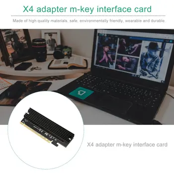 Pro M. 2 NVMe NGFF SSD TIL PCIE 3.0 X16 / X4-Adapter M-Tasten Interface Card Full Speed Adapter Udskiftning