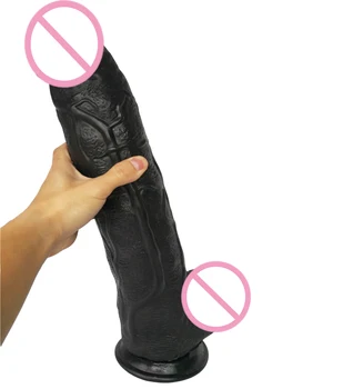 43.5*9CM Ekstra Store Dildoer Super Stor Dildo med sugekop Vaginal Massage Dilator Plug butt Dildo Simulering Håndsex