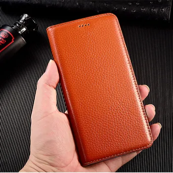 Luksus ægte læder tegnebog telefonen sagen kort lomme til Motorola Moto En Fusion/Moto En Fusion Plus telefon taske magnetiske stå